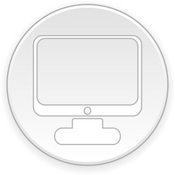 Computer button vector