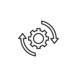 implementation icon set on white background vector image