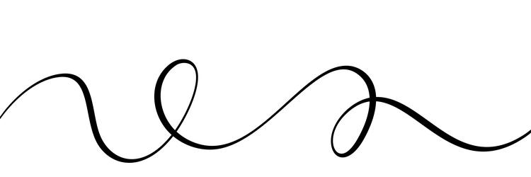 swoosh swash underline stroke abstract wavy thin vector image