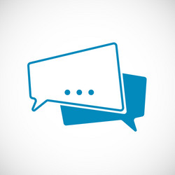 Chat message doodle as speech bubble web vector