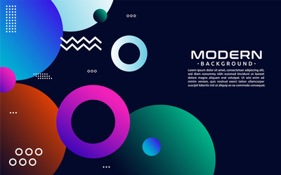 colorful abstract background with random circle vector image