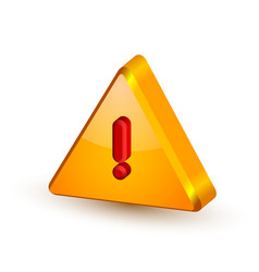 security alert triangle symbol vector image