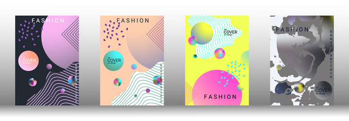 future futuristic template with abstract forms vector image