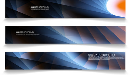 modern web banner background abstract template vector