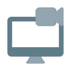 recorder built in desktop for capture screen vector image