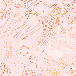 seamless pattern with hand drawn abstract lines vector image