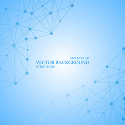 structure molecule and communication dna atom vector image