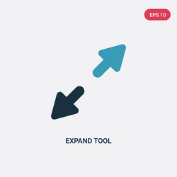 two color expand tool icon from user interface vector image
