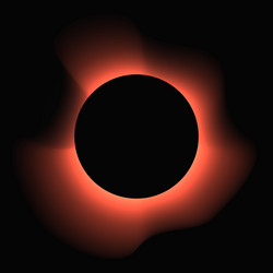 circle illuminate light frame with color gradient vector image