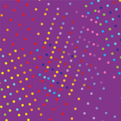 seamless pattern with color dots on pink vector image