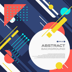 abstract of colorful tech retro pattern geometric vector