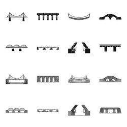 design connection and logo set vector image