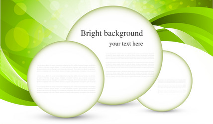 Gradient Green Circular Background vector image