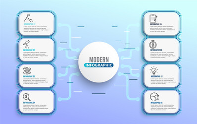 Modern Technology Workflow Template vector image