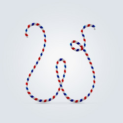 striped font w Vector Image