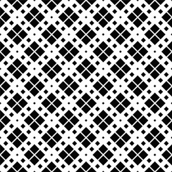 Black and white geometrical square pattern vector