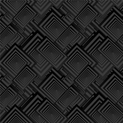 Black seamless rectangle pattern background vector