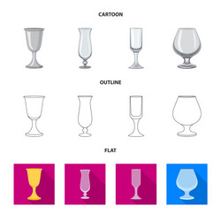 isolated object of form and celebration icon set vector image