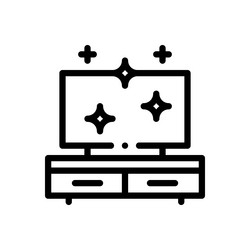 livingroom icon thin linear style design isolated vector image