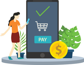 Mobile payment business app technology vector