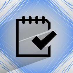 notepad paper documents flat modern web design vector image