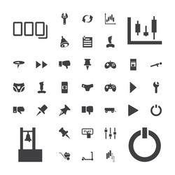 Push icons Royalty Free Vector Image - VectorStock
