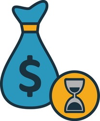Long term investment icon creative element design Vector Image
