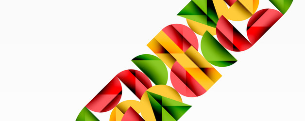abstract geometric shapes overlap creating vector image