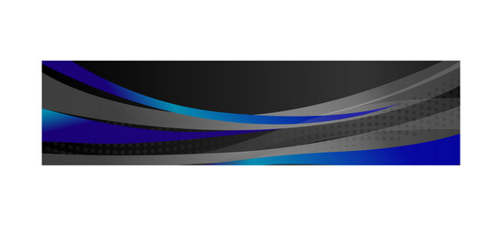 abstract stylish wave header design background vector image