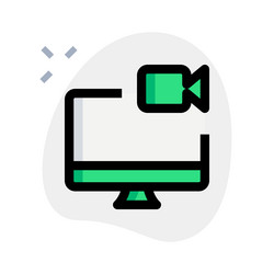 recorder built in desktop for capture screen vector image