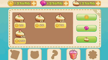 complete set of level button game ui pop-up icon vector image