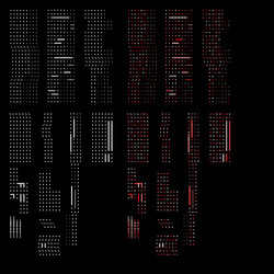 glitch elements set computer screen error vector image