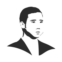 man avatar front view vector image