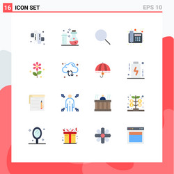 Universal icon symbols group 16 modern flat vector