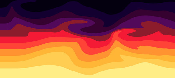 abstract waves curve wave background with bright vector image
