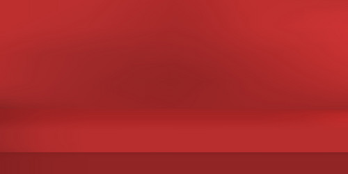 Empty red color studio room luxury background Vector Image