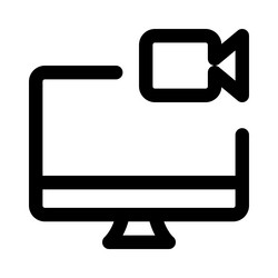 recorder built in desktop for capture screen vector image