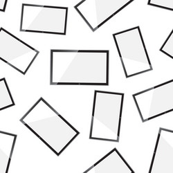 tv realistic seamless pattern background business vector image