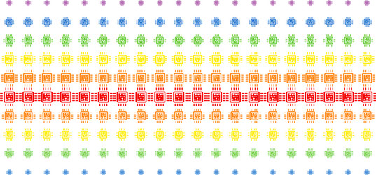 Cpu circuit shape halftone spectral effect vector