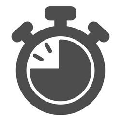 Stopwatch with buttons 45 seconds timer Royalty Free Vector