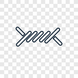wire concept linear icon isolated on transparent vector image