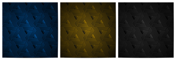 geometric pattern with stripes triangle shape vector image