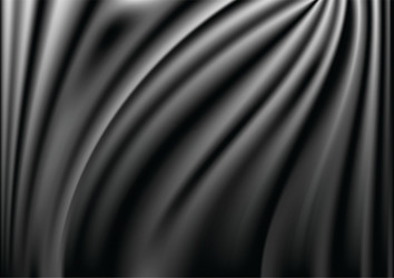 Black curtain with golden edges background Vector Image