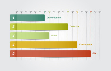 bar chart graph diagram statistical business vector image