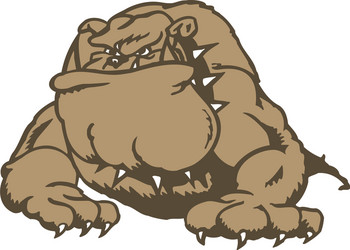 bulldog cartoon character Vector Image