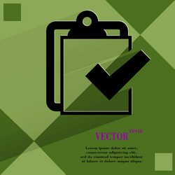 notepad paper documents flat modern web design vector image