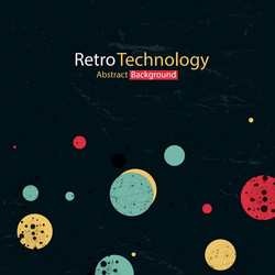 Retro Sci-Fi Abstract Background vector image