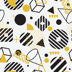 Seamless abstract geometric pattern vector