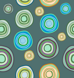 seamless pattern of colored circles vector image