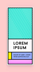 visual identity in trendy new fat line style vector image